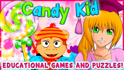 Preschool Candy Kid -Educational Games for Toddlers Kindergarten Children. Help save the frozen cand