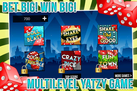 Vegas Yatzy Casino World with Addictive Prize Wheel of Fun! screenshot 2