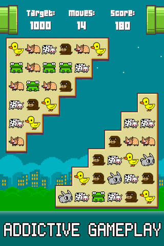 Flappy Frogs Match - Play Free 8-bit Art Block Classic Old School Crossy Pixel Hopper Matching Zoo Pets Games screenshot 3