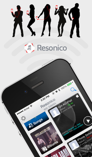 Resonico - Social music play with Friends phones. Start a party together anytime anywhere. From clou