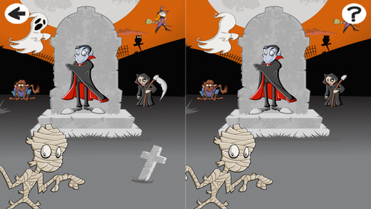 A Halloween Learning Game for Children with Cute Monsters and Ghosts