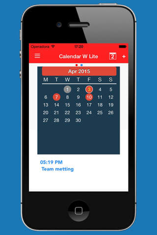 Calendar Widget Lite screenshot 2