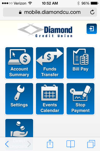 Diamond Credit Union Mobile screenshot 2