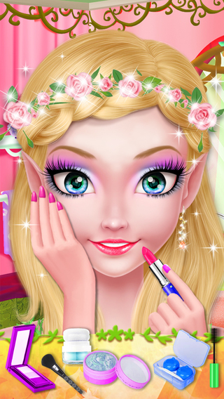 Fairy Girls Birthday Makeover - Dress Up Salon