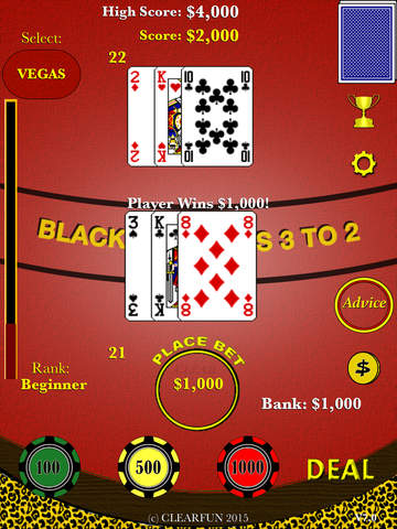 【免費遊戲App】21 Free Blackjack Cash Money Game - by CLEARFUN-APP點子