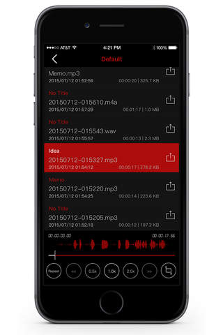 HD Voice Recorder for mp3/wav/m4a Audio Recording screenshot 3