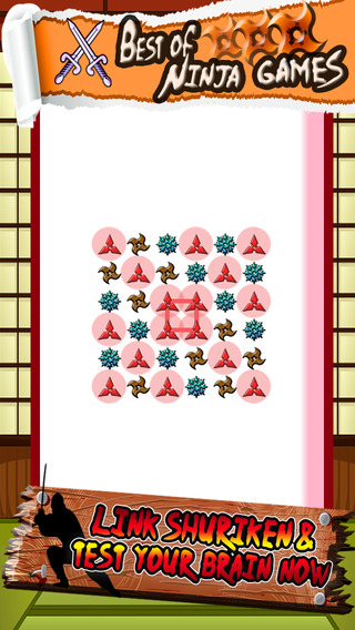 【免費遊戲App】Ninja Shuriken Puzzle “Link Edition”-APP點子