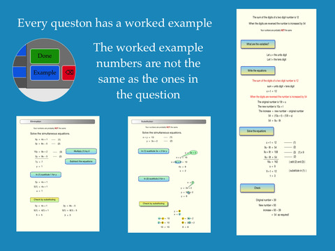 Simultaneous Equations - substitution, elimination, and problem solving screenshot 4