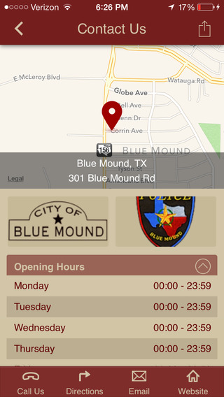 【免費商業App】City of Blue Mound Police Department-APP點子