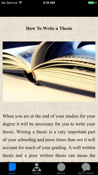 How To Write a Thesis Guide