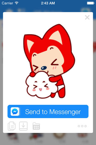 GIF Stickers & Animated Emoticons for Facebook Messenger screenshot 2