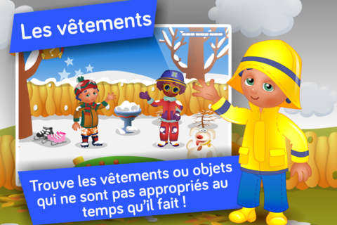 Les saisons et la météo ! Jeux éducatifs sur le temps pour enfants en Maternelle et CP par Apprends Avec screenshot 2