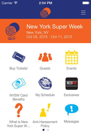 New York Super Week Mobile screenshot 2