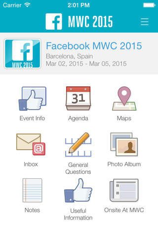 FACEBOOK MWC 2015 screenshot 3