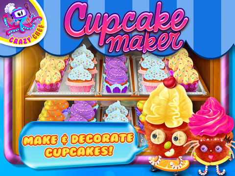 【免費遊戲App】Cupcake Crazy Chef - Make & Decorate Your Own Muffin Cake-APP點子