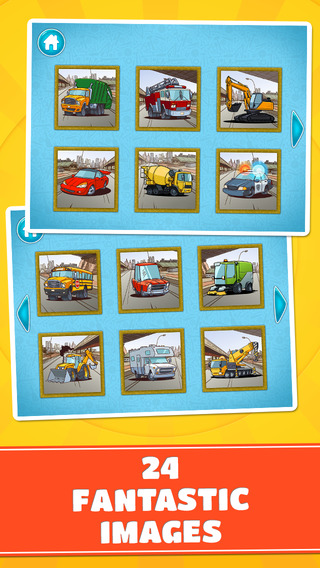 【免費遊戲App】Cars and Vehicles Puzzle - Logic Game for Toddlers, Preschool Kids and Little Boys - Vol.2 Free-APP點子