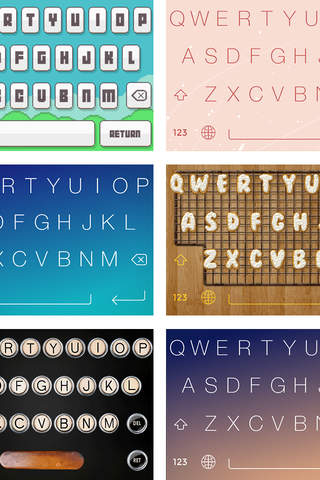 FancyKeyboard for iOS 8 - customize your keyboard with cool themes and backgrounds screenshot 2