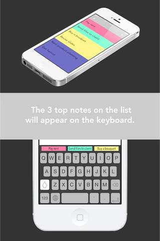 Stickey - Custom keyboard that works with To-Do list, reminding your tasks screenshot 2