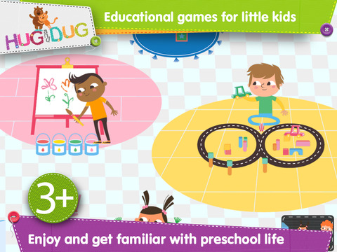 DayCare Explorer - HugDug kindergarten and nursery activity game for little kids.