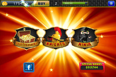 Knights & Ninja Slots Free Kick the Gamehouse Casino Supreme Game Plus screenshot 2