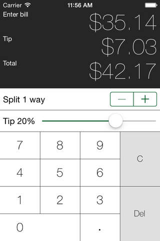 CheckMate - Tip Calculator and Bill Splitter screenshot 2