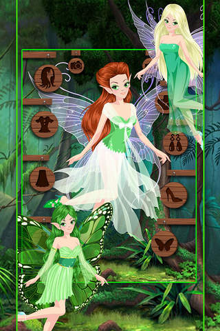 Green fairy - the forest green fairy dress up free screenshot 4