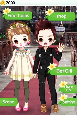 花儿与少年 - 可爱情侣换装养成游戏 screenshot 2