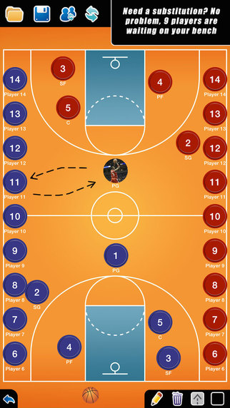 【免費運動App】Coach Tactical Board for Basketball FREE-APP點子