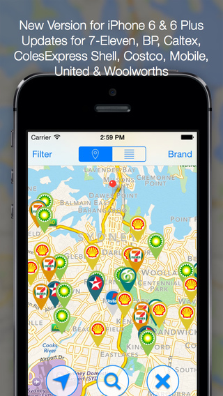 Petrol Now ~ Locate fuel stations in Australia and display on a map