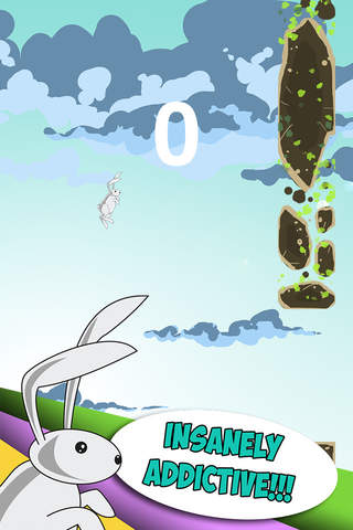 Flappy Easter Bunny Hop screenshot 2