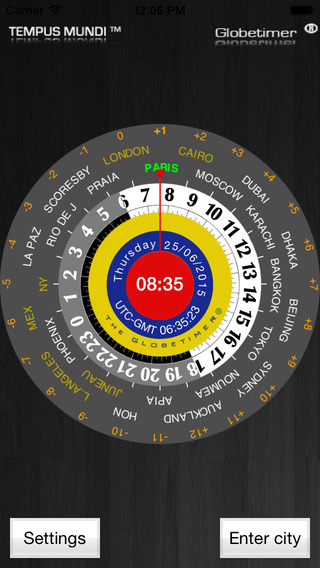 Globetimer Mobile World Clock