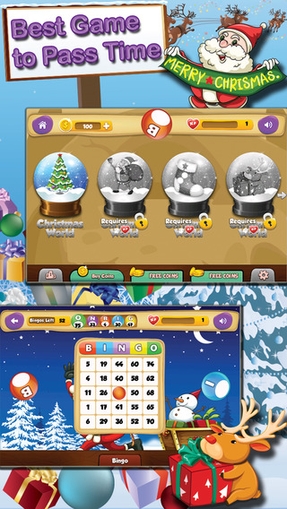 【免費遊戲App】A Christmas Bingo - FREE Cards Bingo Qingo for X-Mas Holidays-APP點子