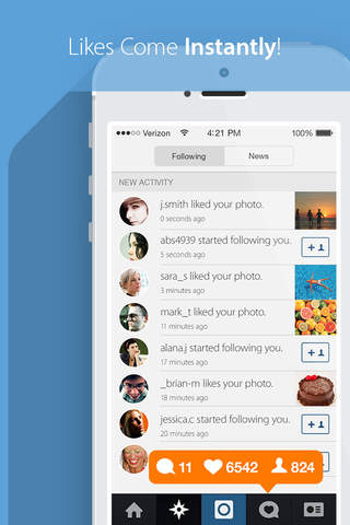 Get Insta Likes for Instagram - Gain 1000 to 5000 More Like LikeBooster, InstaLikes, Like4Like, & WOWLikes screenshot 2
