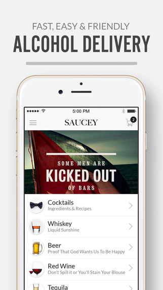 Saucey: The Alcohol Delivery App