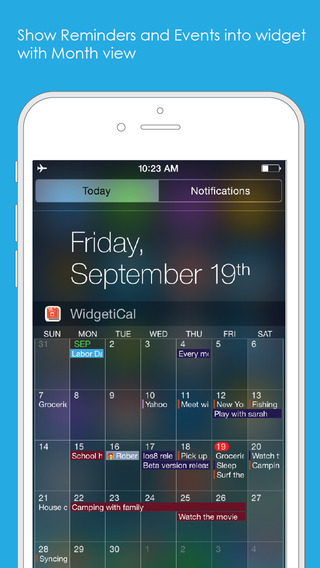 WidgetCal Notification Calendar Reminder