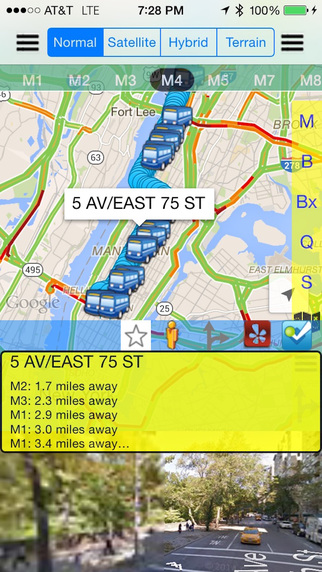NYC Bus Real Time - Public Transportation Directions and Trip Planner