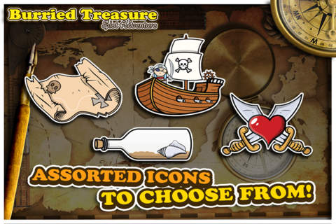 Pirate Burried Treasure Slot Adventure Vegas  - 777 Golden Shipwreck  Lucky Lottery Win screenshot 4