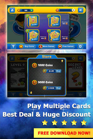BINGO LUCKY SKY - Play Online Casino and Gambling Card Game for FREE ! screenshot 3