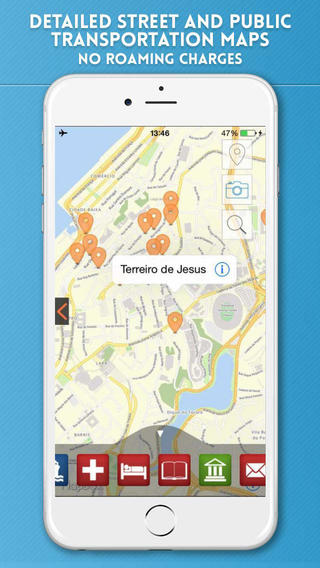 【免費旅遊App】Salvador Bahia Travel Guide with Offline City Street and Metro Maps-APP點子