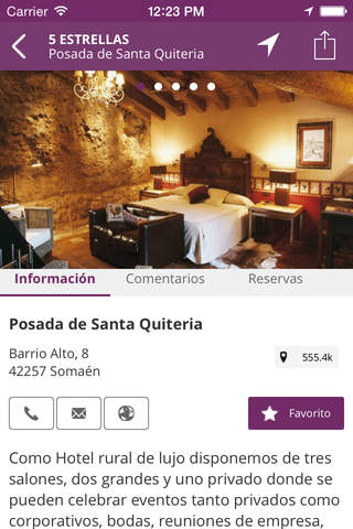 Soria App Guía de ciudad Guía de Soria Restaurantes Hoteles Ocio Tiendas screenshot 4