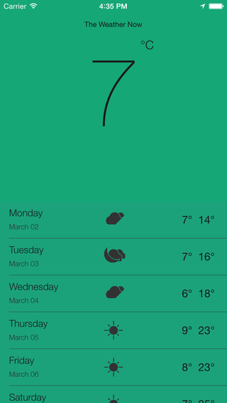Weather Now - A Simple Current and Daily Weather Forecast App