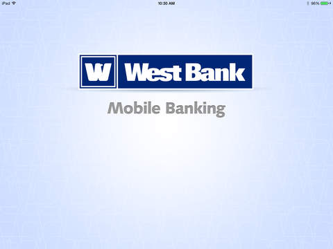 West Bank Mobile Banking for iPad