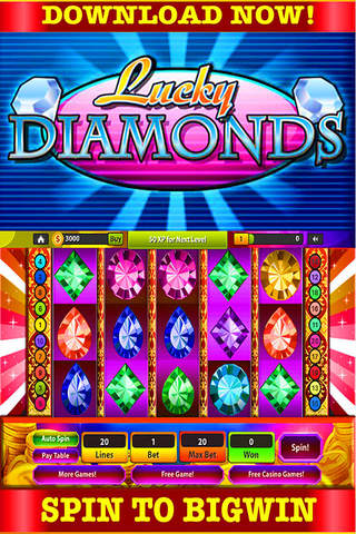 Absolusion Slots Of Diamond: Party Play Sloto Machines Free!! screenshot 3