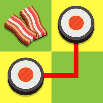 Connect cookies - matching tiny candy, jam card in a line folded < 3 times LOGO-APP點子