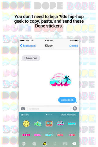 DOPE Emoji Keyboard screenshot 2