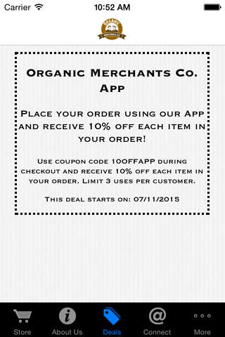 Organic Merchants Co screenshot 3