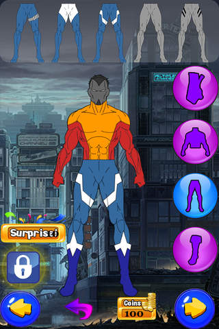 Design your Comic Super hero: Dress Up Game for SuperHeroes Fans screenshot 4