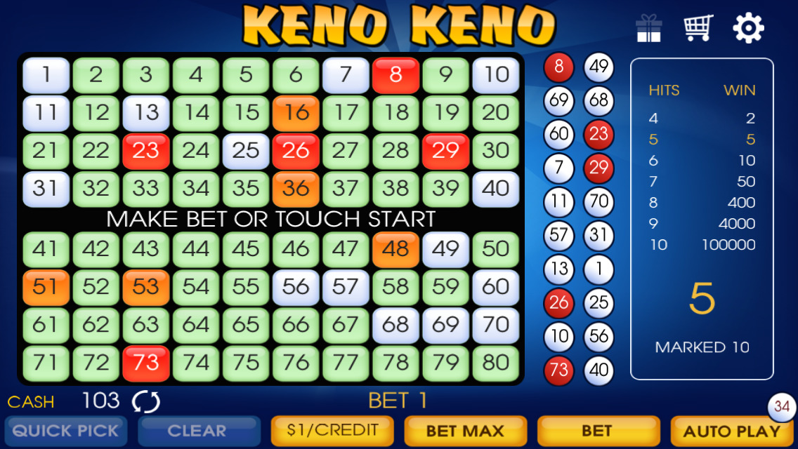 best numbers to play on superball keno