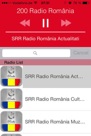 Radio română (RO): Stiri, Muzica, Fotbal (Rumania) screenshot 2