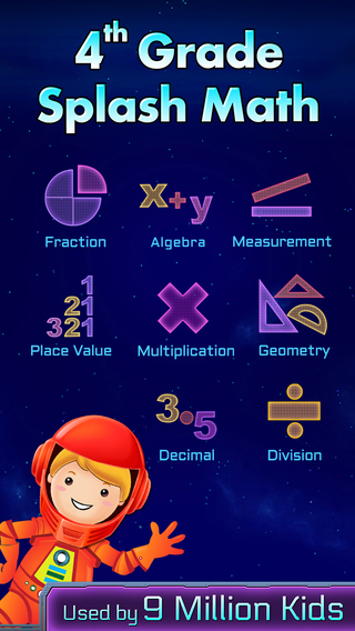 免費下載教育APP|4th Grade Splash Math Worksheets to learn decimal numbers, multiplication, division & fractions for kids app開箱文|APP開箱王